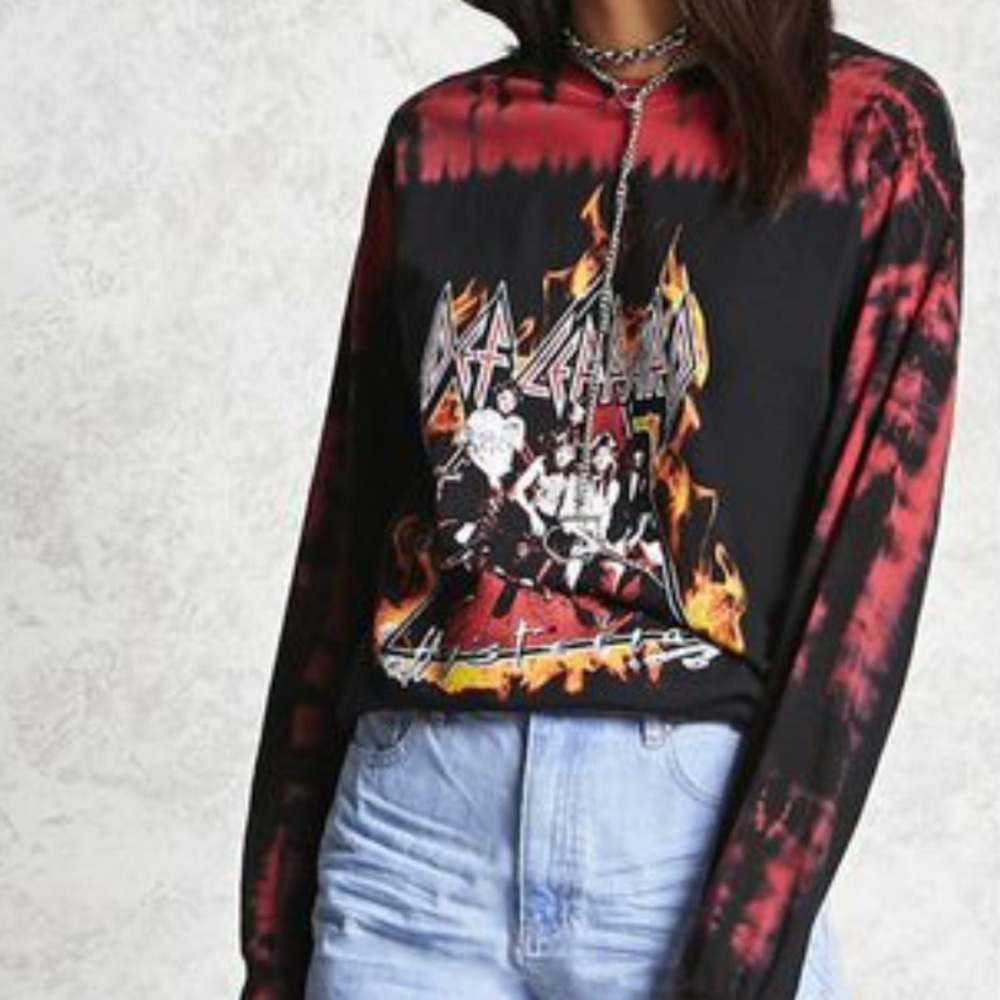 Def Leppard tie dye shirt